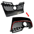 Set of 3 For 06-09 VW MK5 Jetta /GLI /GTI Front Bumper Grille Honeycomb Style