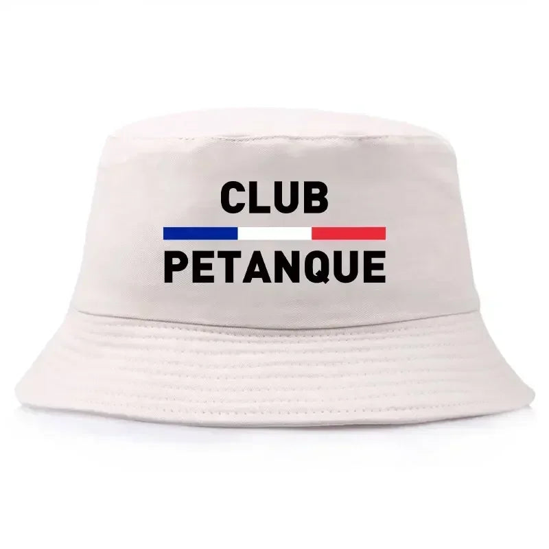 Fashion French Petanque Club Bucket Hat Unisex Adult Outdoor Sport Activities Panama Hat Man Woman Reversible Fisherman Cap Bob