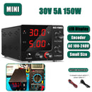 Mini 150W DC Lab Power Supply Small 30V 5A Adjustable Switching Bench Power Source Programmable Novice For Phone Repair Plating