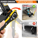 Scissor Jack, 2 Tons Automotive Car Tyre Repair Changing Lifting Tool with Hexagonal Lug Labor-Saving Wrench, 105mm to 385mm