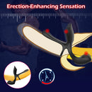 Remote Cock Ring Penis Sleeve Vibrator with Rose Clitoral Stimulator Couples Adult Men Women Couple Sex Toy with G Spot Clitoris