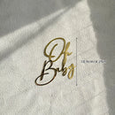 Acrylic Baby Cake Topper Weekend Decoration Welcome Baby Shower Supplies Party Decorations Gender Reveal Oh Baby Cake Decoration