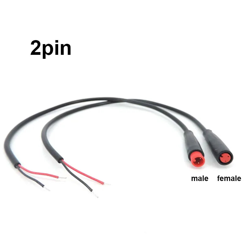 6mm M6 2 3 4 5 6 Pin male female Julet Electric bike Butt Plug Connector waterproof Scooter Brake Cable Pluger Signal Sensor p1