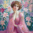 Neu eingetroffen: Diamantmosaik Gustav Klimt Mohnblumen-Landschaft, komplettes Diamant-Malerei-Set zum Selbermachen, Stickerei, Blumen-Heimdekoration