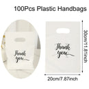 100pcs Thank You Gift Bag Plastic Shopping Bag Tote Bag 20*30cm Gift Bags Birthday Wedding Party Favors Candy Cookie Wrapping