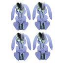 4Pcs/set Easter Knife Fork Bags Non-woven Cartoon Sheep Easter Rabbit Cutlery Holder Bag Tableware Organizer Easter Decorations
