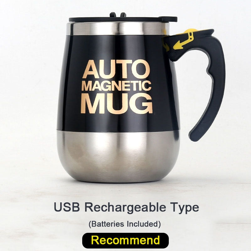 USB Rechargeable Automatic Self Stirring Magnetic Mug New Creative Electric Smart Mixer Coffee Milk Mixing Cup Water Bottle