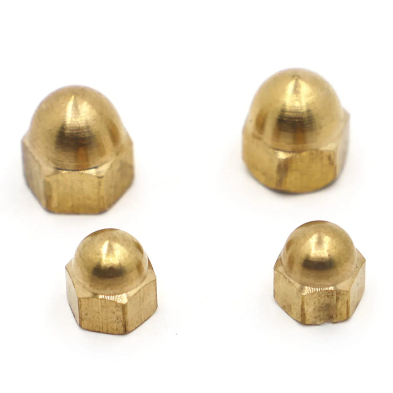 DIN1587 Copper Cap Hex Nuts Decorative Dome Head Cover Semicircle Brass Acorn Nut M3 M4 M5 M6 M8 M10 M12