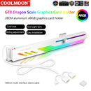 GCC-PRO Graphics Card Radiator Holder PC Cooling Fan 5V 3Pin ARGB Horizontal GPU Video Card Stand 1800RPM Cooling Fan for PC