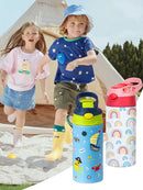 350ml Cartoon Insulated Cup Animal Pattern Stainless Steel Thermos Cup Christmas Vacuum Flasks Water Bottle Xmas Gift Cup