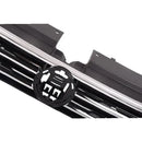 Tupliege Front Upper Grille Grill W/Chrome Trim Compatible With 2018-2020 VW Tiguan,Black,Replace