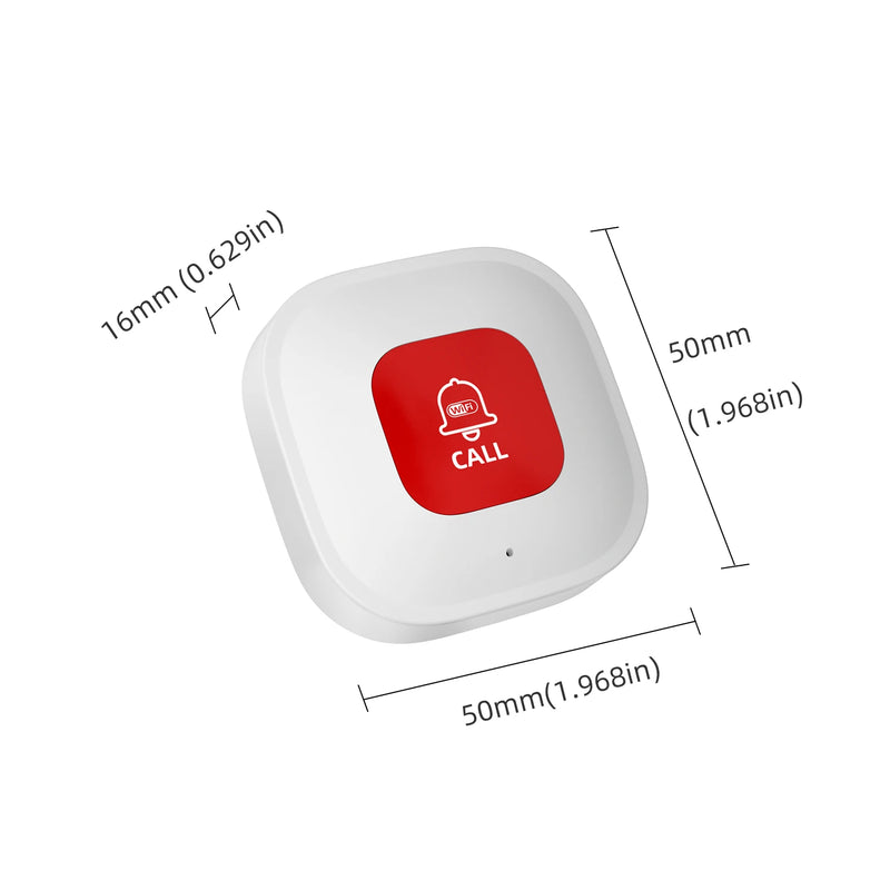 Tuya WiFi SOS Alarm Button Elderly Emergency Panic Button Old Man Personal Self-Defense Home Burglar Alarm Sensor Smart Life App