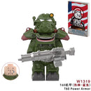 MY701-705 Bos Brotherhood of Steel T-60 Power Armor Cooper Howard Lucy MacLean Radiation Building Block Mini Action Figure Toys