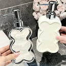 Creative Flower Shaped Ceramic Emulsion Bottle Shampoo Shower Gel Bottle Soap Dispenser Portable Soap Bottle Bathroom Supplies