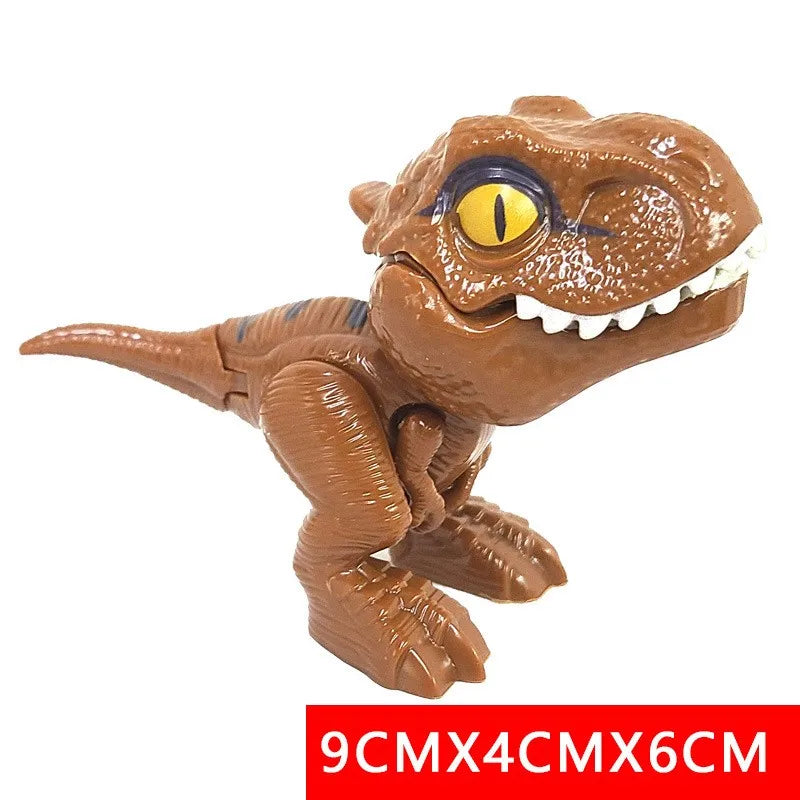 Jurassic Biting Finger Dinosaur Animals Model Toy Movable Joints Simulation Tricky Chameleon Hippo Kids Birthday Christmas Gifts