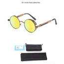 Classic Gothic Steampunk Sunglasses Polarized Men Women Brand Designer Vintage Round Metal Frame Sun Glasses High Quality UV400