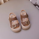 Baby Toes Capped Walking Shoes 2024 Summer Girls Simple Fashion Soft Sole Sandals Sweet Cute Boys Casual Versatile Beach Shoes