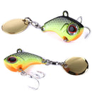 1Pcs 9g 16g 21g Metal VIB Spinner Vibration Fishing Bait With Tail Rotating Spoon Lures Sinking Swimbait Crankbaits Pesca Tackle