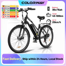 COLORWAY 28" Electric Bike, EBike with 36V 15Ah Removable Battery, 7-Speed, City Bike with 250W motor, range up to 45-100km