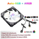 Wovibo 4 Tubo De Calor Cpu  Cooler Fan Ventilador Pwm 4Pin Argb Rgb Intel 115x1200 1700 2011 X79 X99 Amd Am4 Am5 Radiador