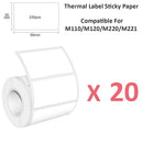 50x30mm Thermal Labels Phomemo M110 - Durable Waterproof Stickers Compatible Address Shipping Retail Shelf Tags Fade-Resistant