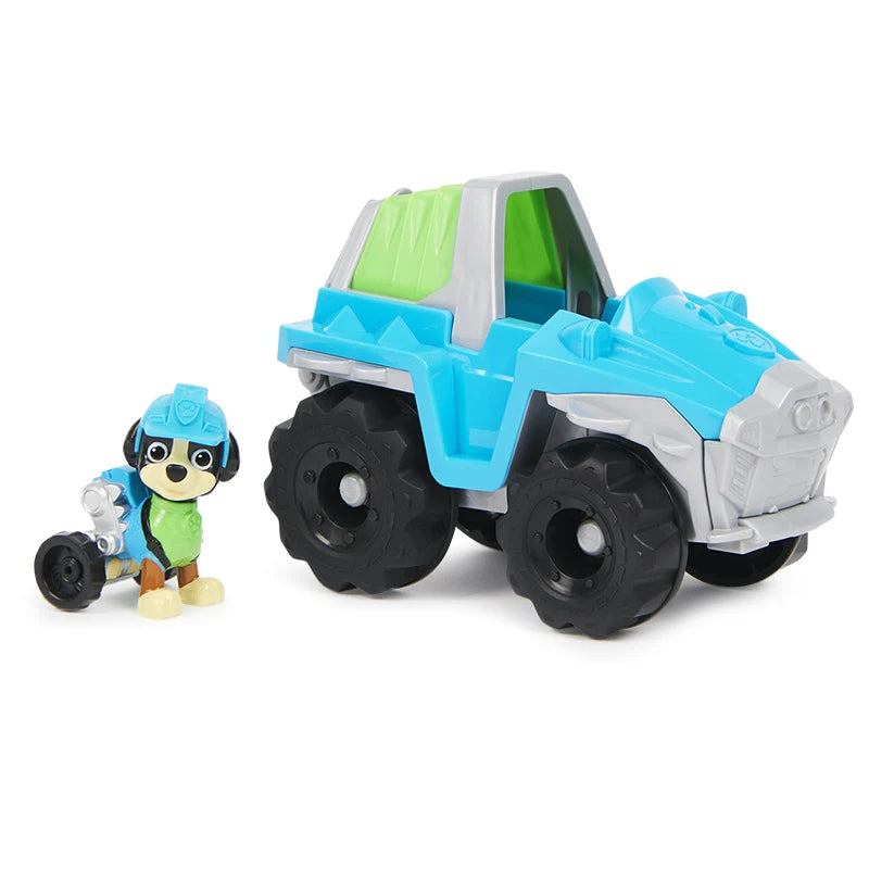 Original Paw Patrol Rex’s Dinosaur Rescue Vehicle with Collectible Action Figure Anime Doll Kids Toy Birthday Christmas Gift