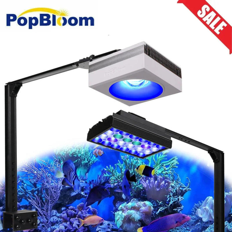 PopBloom-Aquarium Led Lighting Lamp for Aquarium Saltwater Led Lighting Aquarium Led Marine Aquarium Reef Coral Fish Tank Light