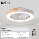 Bedroom ceiling fan light, intelligent voice invisible ceiling fan light, dining room home use Nordic macaron electric fan penda
