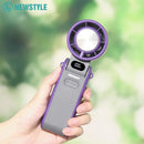 Handheld Air Cold Fan 3600mAh USB Rechargeable Outdoor Mini Cooling Fan With 100 Speed Wind Cold Compress Foldable Desktop Fan