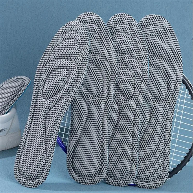 2Pcs Memory Foam Orthopedic Insoles for Shoes Antibacterial Deodorization Sweat Absorption Insert Sport Shoes Running Pads
