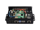 Waveshare Multi-functional All-in-one Mini-Computer Kit Designed for Raspberry Pi 5, Aluminum Alloy Case Option for PCIe adapter