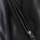 Aero-Chic Sculpted Faux Leather Pilot Jacket