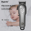 Magicful  Hair Clipper Hair Trimmer For Men Rechargeable Li-ion Battery Shaving Adjustable Electric Professional Hair Clipper