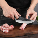 Forged Multi-purpose Knives Stainless Steel Kitchen Knife Meat Vegetable Cutting And Boning Knife Solid Wood Handle With Cover