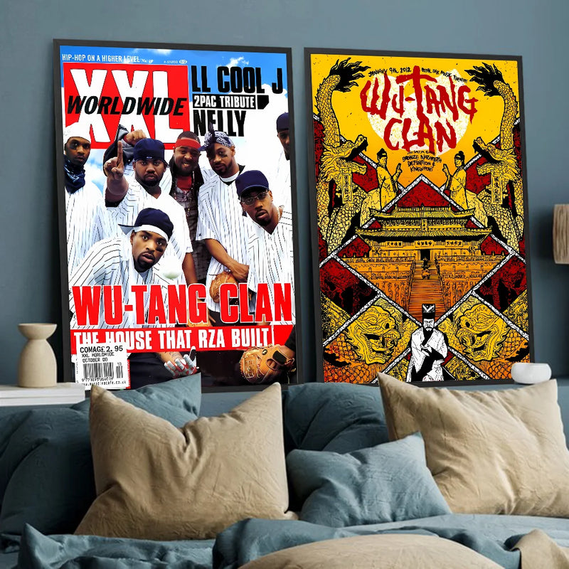 WU-T--TANG CLAN Poster Self-adhesive Art Poster Whitepaper Prints Posters Artwork Aesthetic Art Wall Painting