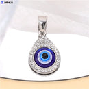 New Crystal Blue Evil Eye Charms Amulet Pendants For Jewelry Making Accessories DIY Designer Bohemia Style Necklaces Supplies