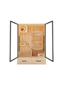 Solid Wood Cat Villa Cat Cage Super Large Luxury Cat Litter Cat Cabinet Display Cabinet Double Three-layer Cat Climbing Frame