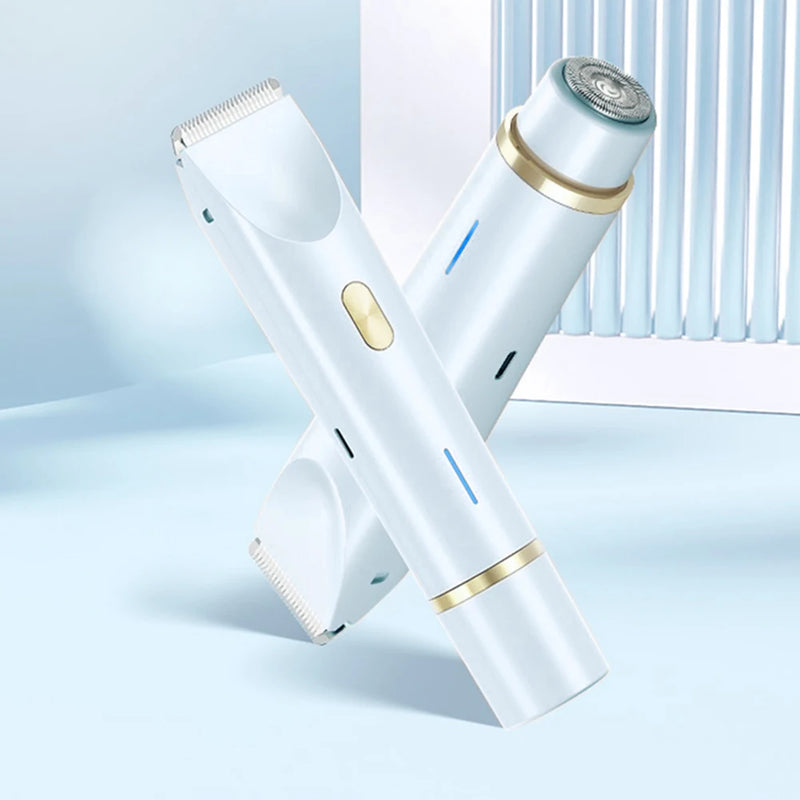 Women Hair Removal Razor Electric Epilator Portable Painless Pubic Legs Body Hair Trimmer for Ladies Bikini Underarms Legs Hair