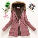 Spring Autumn Winter Jacket Women 2022 Thick Warm Hooded Parka Mujer Cotton Padded Coat 3XL Casual Slim Jacket Female