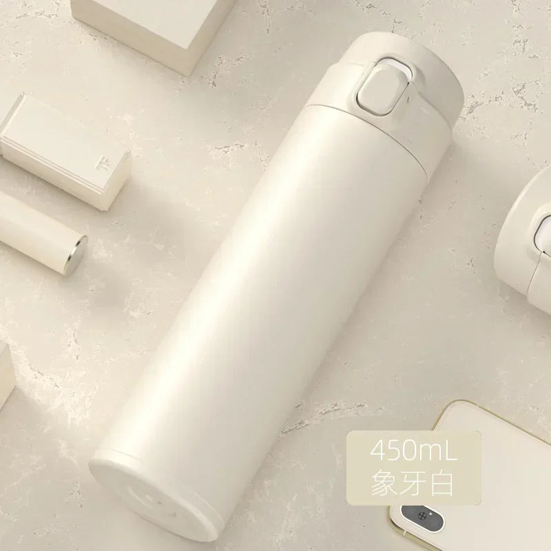 450ML Thermos Water Bottle Stainless Steel Insulation Vacuum Flasks Cup Keep Cold and Hot Mug Vacuum Flask Car Water Bottle