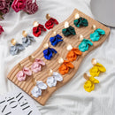 Colorful Petal Leaves Drop Earrings For Women Korean Fashion Jewelry Women's Accessories Charm Gift Wholesale