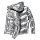 Plus size 8XL 7XL 6XL shiny coats Men Hood Warm Hip HOP winter Overcoat men's cotton-padded Parkas casual men's thickened Parka