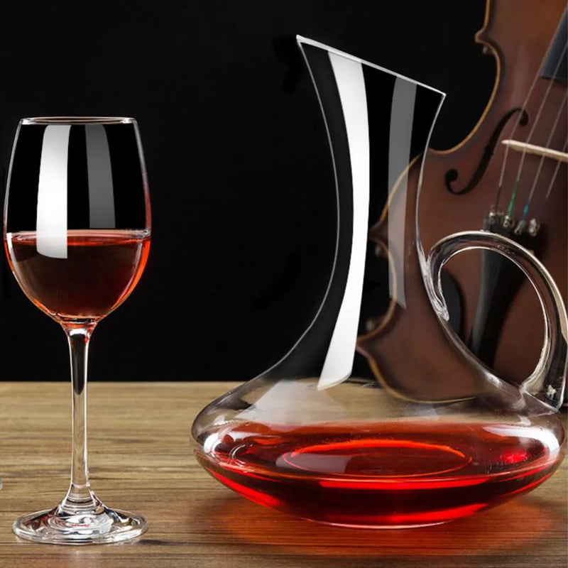 1500ML Big Decanter Handmade Crystal Red Wine Decanter Brandy Champagne Glasses Decanter Jug Pourer Aerator For Family Bar