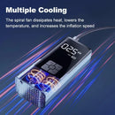 EAFC Wireless Car Air Pump Portable Air Compressor for Car Motorcycles Bicycle Electric Tire Inflator with LCD Digital Display