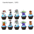 Cartoon Toy Story Buzz Lightyear Birthday Party Decoration Disposable Tableware Paper Plates Cups Balloons Baby Shower Supplies