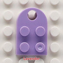 50pcs DIY Building Blocks 3176 Brick Heart Necklace/Key Ring Toys 2x 3 Heart-shaped Multicolor Educational Toy Gift for Children