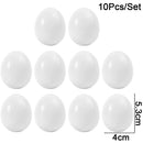 60/10PCS Plastic Simulation Eggs Easter DIY Painted Eggs Happy Eatser Fake Eggs Home Festive Party Decor Supplies Kids Gift Toys