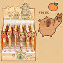 4 pcs/lot 0.5mm Happy Capybara Mechanical Pencil Cute Japanese Pencils For Writing Stationery School Office Supplies Gift