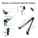 RGB, Microphone Articulated Arm, Microphone Support, Articulated Support, Microphone Pedestal, Brazo for Microphone