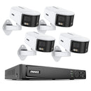 ANNKE 8MP Security Camera Dual Lens 8CH NVR Ultra HD POE Ai Human Detection CCTV Video Surveillance Kit 180 Degrees Panoramic